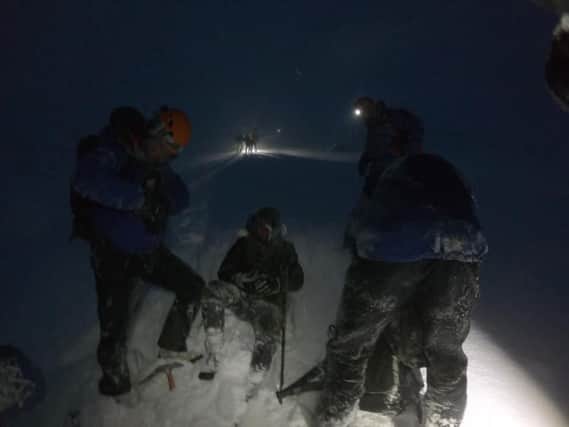 Lochaber Mountain Rescue team said they had no ice axes, crampons and apparently no map, and were not dressed for winter mountaineering.