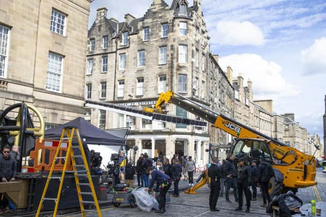 The Royal Mile was one of the main locations used for filming of the latest Fast & Furious blockbuster.