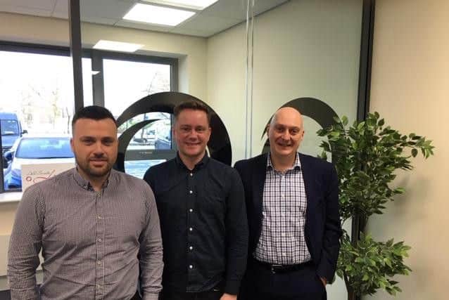 Ewan Boyd, commercial manager, James Moles, technical manager, and Martin Smith, development manager. Picture: Contributed