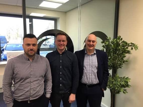 Ewan Boyd, commercial manager, James Moles, technical manager, and Martin Smith, development manager. Picture: Contributed