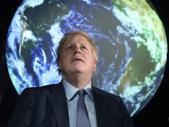 Prime Minister Boris Johnson at the official launch of the COP26 conference