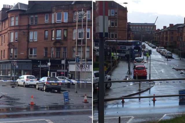 A pedestrian has been hit by a bus in Brisbane Street, Glasgow    picture: supplied