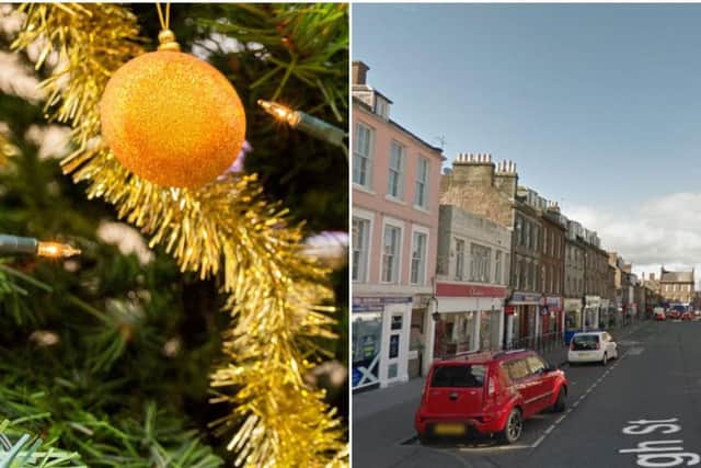 Montrose still has Christmas decorations up in the town 49 days after the festive event   picture: JPI Media and Google Maps