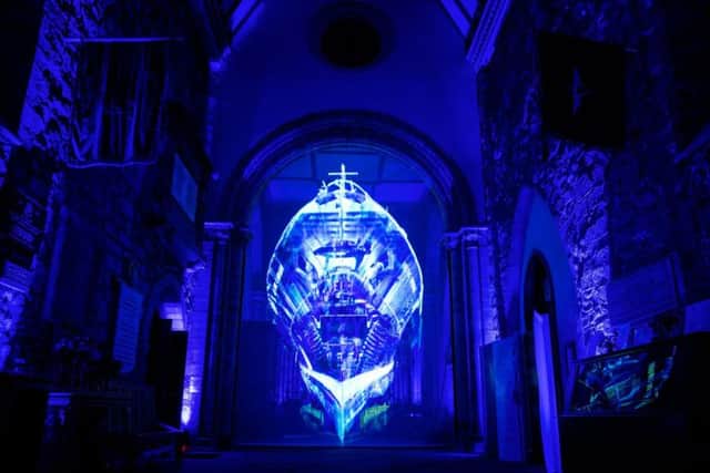 3D laser scanning technology has been used to create at a ghost ship installation inspired by the Norse myth of a shape-shifting vessel.