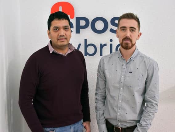 Bhas Kalangi (left) is founder of ePOS Hybrid and Andrew Gibbon is head of growth. Picture: Contributed
