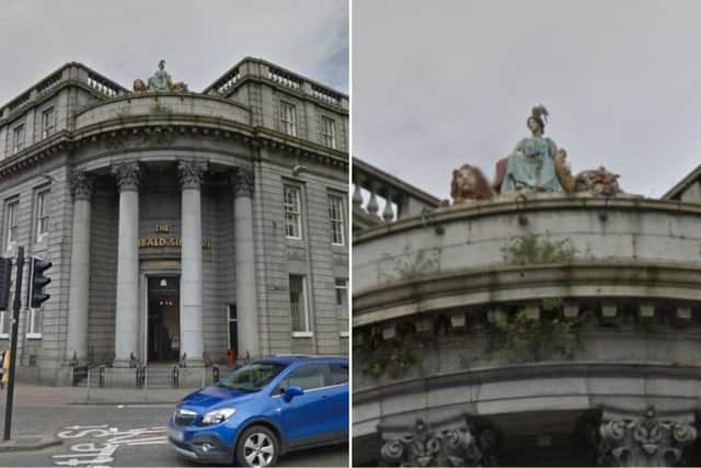 For nearly 200 years the figure of the goddess of agriculture, grain crops, fertility and motherly relationships has been standing proud above the Archibald Simpson in Aberdeen   picture: GoogleMaps