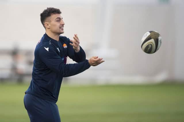 Damien Hoyland, who now feels physically better than before his injury, has hailed the amazing rehab team at Edinburgh. Picture: SNS/SRU.