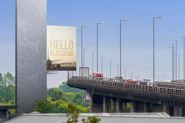 An artist's impression of the M8 Tower near Glasgow Airport. Picture: Contributed