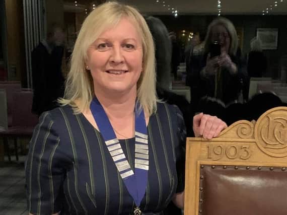 Winning Curtis Cup captain Elaine Farquharson-Black is the first woman to be elected as Deeside Golf Club's captain