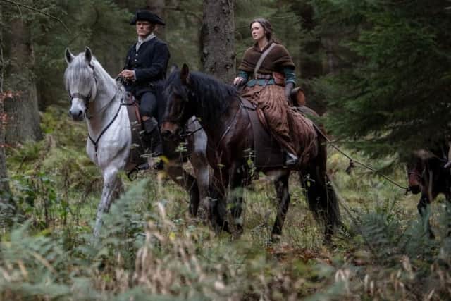 The new audio guide lets tourists and Outlander fans follow in the footsteps of Jamie Fraser and Claire Randall. Picture: Outlander