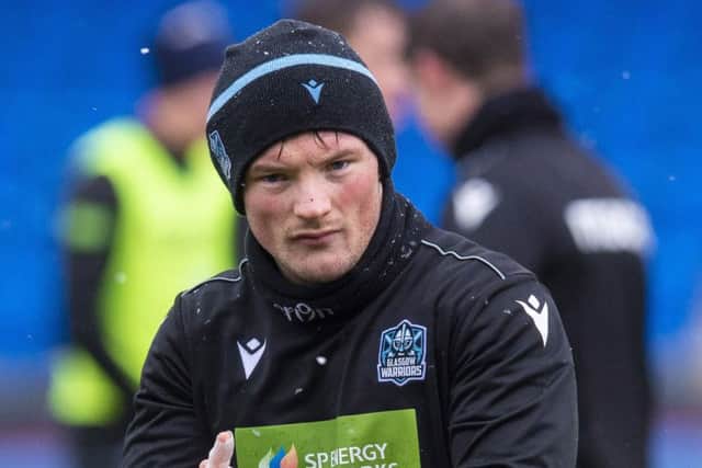 George Horne is one of three returning Scotland players named in the Glasgow side to face Zebre. Picture: SNS/SRU.