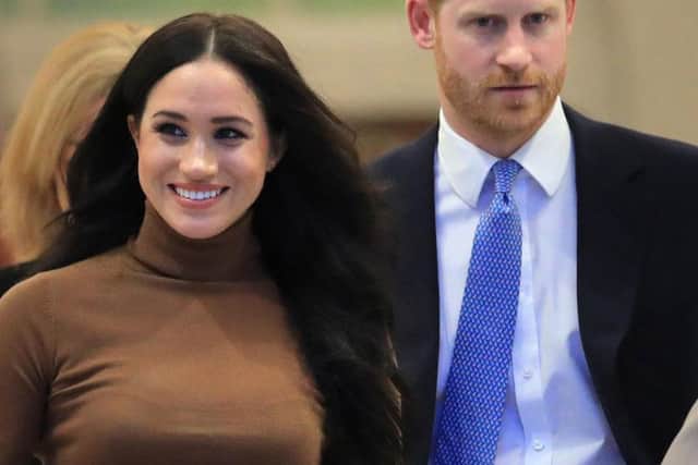 The Duke and Duchess of Sussex are reportedly cutting the roles of 15 members of staff in London as they transition away from royal life   picture: PA