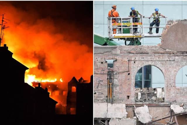 The world-renowned building, designed by Charles Rennie Mackintosh, was extensively damaged when a fire broke out late on June 15, 2018    Picture: JPI Media and GettyImages