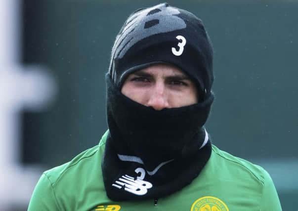 Celtic left-back Greg Taylor during a training session at Lennoxtown. Picture: Craig Foy/SNS