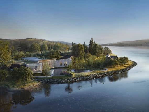 An artist's impression of the leadership centre at Loch Lomond. Picture: Contributed