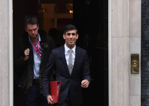 Rishi Sunak leaves his first Cabinet meeting as Chancellor. Picture: Chris J Ratcliffe/Getty