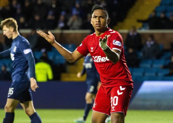 Alfredo Morelos is the player who tests Steven Gerrard the most, says the Rangers manager. Picture: SNS