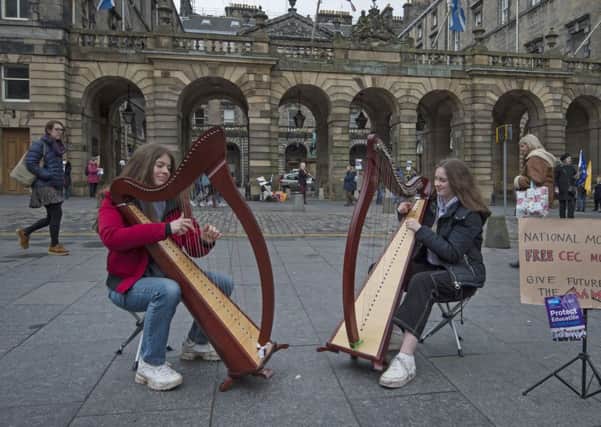 The City of Edinburgh Council has this week announced a proposed
reduction of £0.5m to its funding of instrumental music education in
its schools.