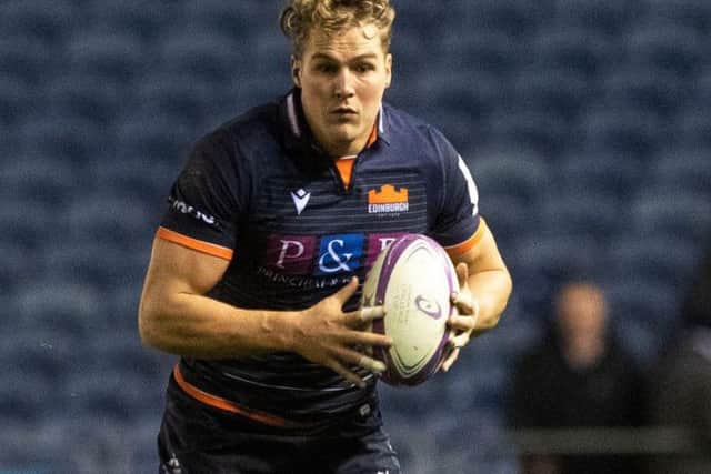 Duhan van der Merwe scored one and made one as Edinburgh defeated Scarlets to take top spot in PRO14 Conference B