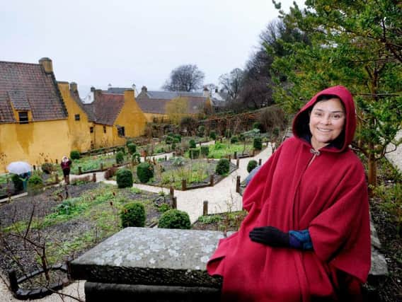 Diana Gabaldon photographed during a visit to Scotland last year at Culross Palace in Fife. PIC: VisitScotland.