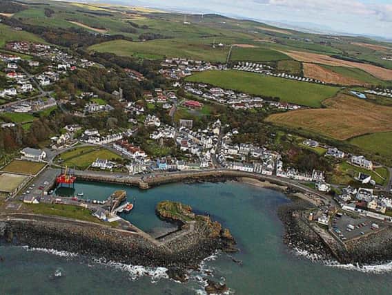 The proposed bridge would run between Portpatrick in Dumfries and Galloway (pictured) and Larne in Northern Ireland. PIC: Creative Commons/Andrew McKee.