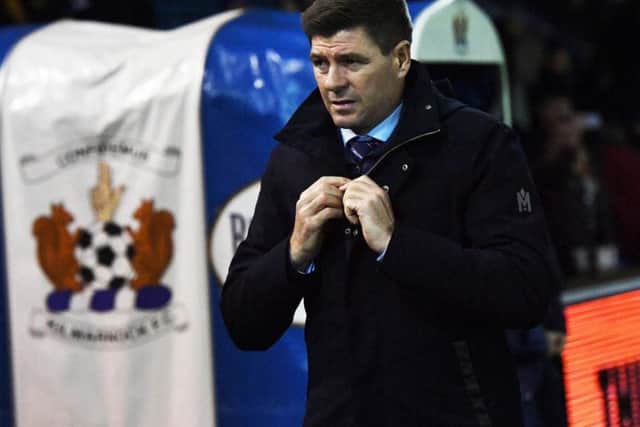 Steven Gerrard questioned the mentality of his Rangers players after Kilmarnock loss. Picture: SNS
