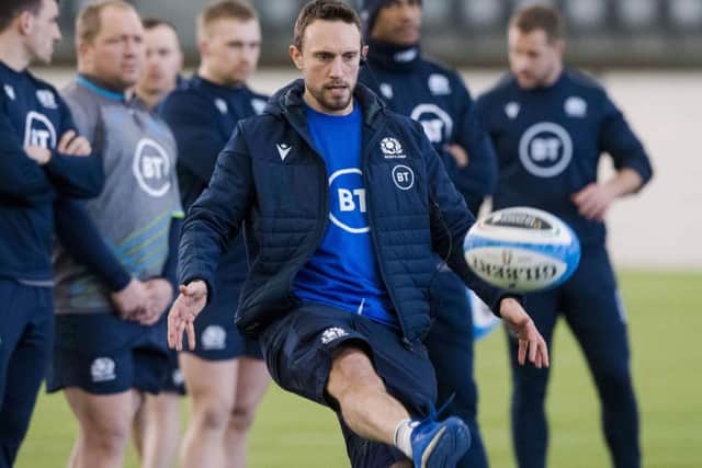 Scotland assistant coach Mike Blair during a training session at Oriam. Picture: Paul Devlin/SNS