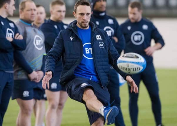 Scotland assistant coach Mike Blair during a training session at Oriam. Picture: Paul Devlin/SNS