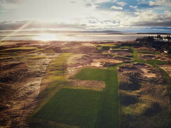 The stunning new par-3 17th hole at Royal Liverpool is taking shape in the build up to the 2022 Open Championship at the Hoylake venue