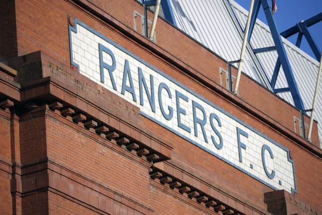 Rangers had applied to open a fan zone opposite the main stand at Ibrox