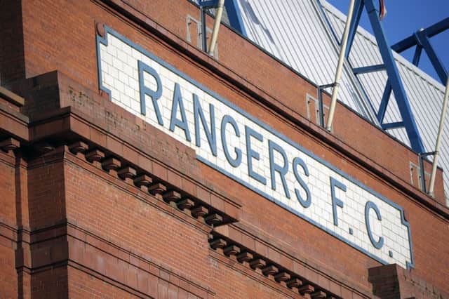 Rangers had applied to open a fan zone opposite the main stand at Ibrox