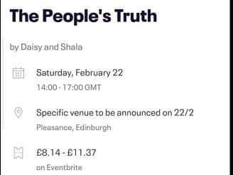 The People's Truth Eventbrite page.
