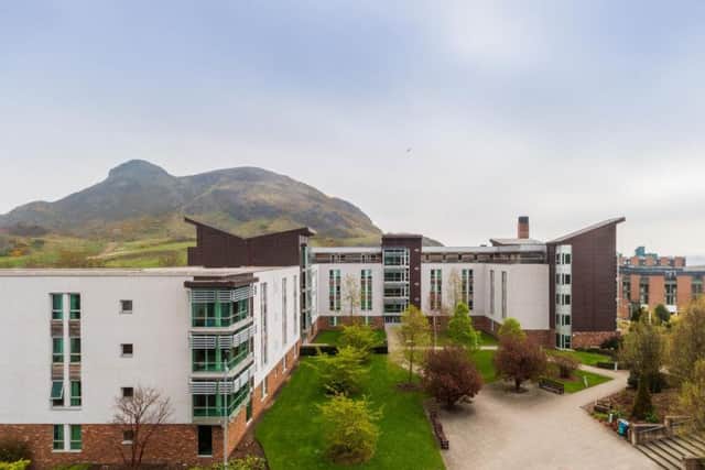 Pollock Halls sits at the foot of Edinburgh's Holyrood Park and Arthurs Seat. Picture: Contributed