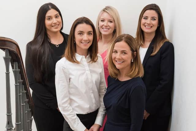 From left: Ergo Law's Sacha Carey, Emma Reid, Laura Clouston, Cathy Donald and Claire Henderson. Picture: Rachel Hein