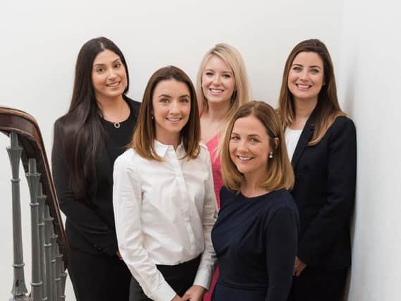 From left: Ergo Law's Sacha Carey, Emma Reid, Laura Clouston, Cathy Donald and Claire Henderson. Picture: Rachel Hein