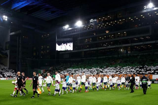 Celtic were backed by a noisy away support which was praised. Picture: Getty