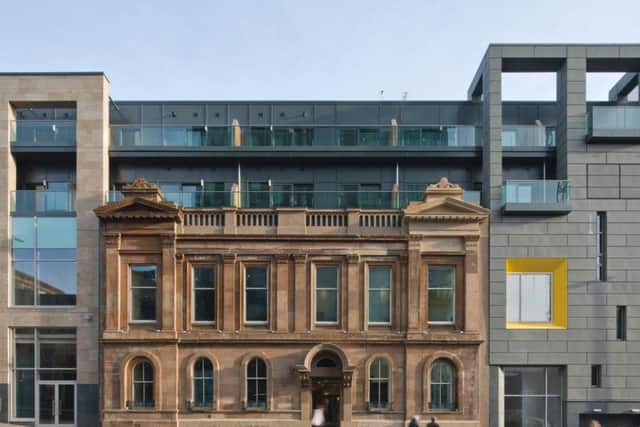BDPs Glasgow studio designed Buchanan Gardens, a residential development of 49 apartments. Picture: David Barbour