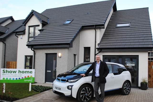 Springfield Properties chief executive Innes Smith outside a Motherwell show home. Picture: Contributed