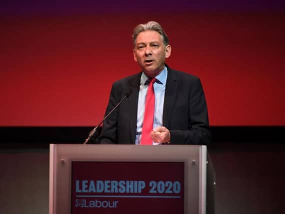Scottish Labour leader Richard Leonard at a UK leadership hustings in Glasgow
