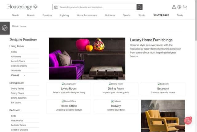Houseology had raised more than 6 million in investment since it started in 2010. Company website pictured.