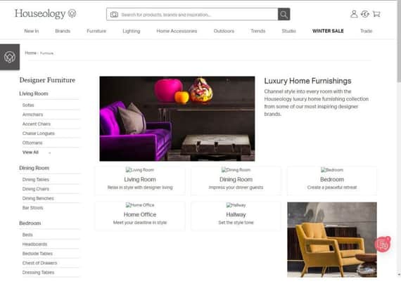 Houseology had raised more than 6 million in investment since it started in 2010. Company website pictured.