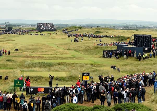 Henrik Stenson on his way to Open glory at Royal Troon in 2016
