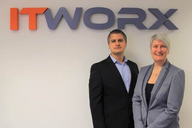 Philip Mowatt and Jill Ross  directors at ITWorx, which is looking to expand into other areas of Scotland. Picture: contributed.