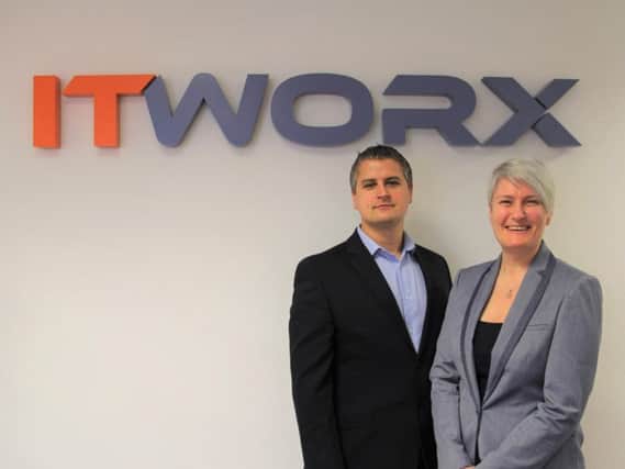 Philip Mowatt and Jill Ross  directors at ITWorx, which is looking to expand into other areas of Scotland. Picture: contributed.