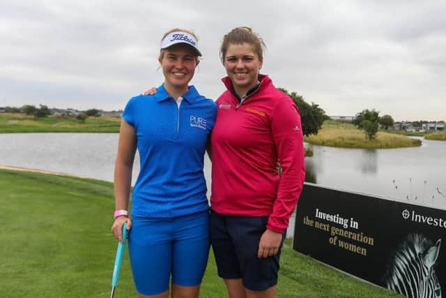 Gabrielle Macdonald, left, and Hannah McCook are playing in this week's Joburg Ladies Open at Soweto Country Club