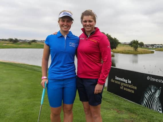 Gabrielle Macdonald, left, and Hannah McCook are playing in this week's Joburg Ladies Open at Soweto Country Club