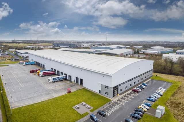 The 122,000 square foot Titan building at Eurocentral, which is being marketed by Colliers International. Picture: Contributed