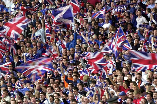 Rangers fans at Hampden Park. Picture: TSPL