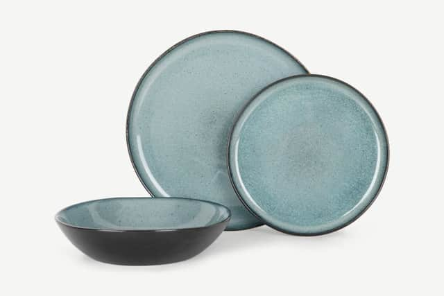 Krisha 12 Piece Reactive Glaze Dinner Set, £99