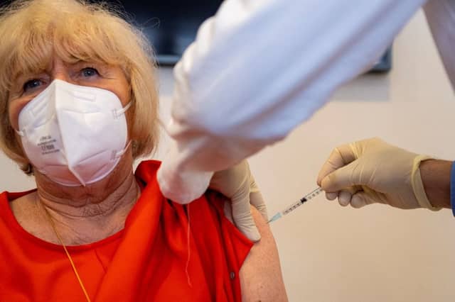 Germany has halted the use of the Oxford vaccine among people under 60, despite expert advice (Photo by LENNART PREISS/AFP via Getty Images)